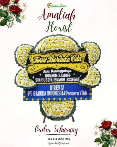 Papan Bunga Duka di Cawang